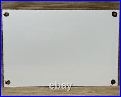 Vintage Lincoln Zephyr Porcelain Sign Dealership Motor Oil Sales Service V-12