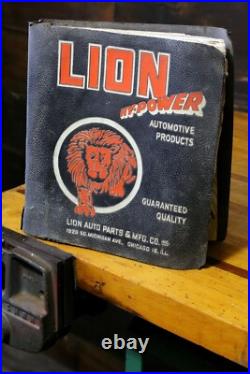 Vintage Lion Motor Oil Automotive Parts Catalog book manual Gas oil advertising Vintage Lion Motor Oil Automotive Parts Catalog book manual Gas oil advertising