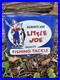 Vintage Little Joe Tackle Fish Lure Porcelain Sign Gas Oil Car Truck Motorcycle
