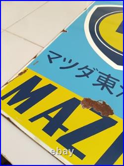 Vintage MAZDA Sign no Porcelain Sign Car Dealership Automobile Gas Pump Signs Vintage MAZDA Sign no Porcelain Sign Car Dealership Automobile Gas Pump Signs