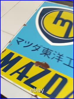 Vintage MAZDA Sign no Porcelain Sign Car Dealership Automobile Gas Pump Signs Vintage MAZDA Sign no Porcelain Sign Car Dealership Automobile Gas Pump Signs