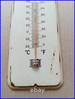 Vintage MOBILOIL Pegasus Thermometer merchandise Sign Non Porcelain