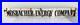 Vintage MOSBACHER ENERGY COMPANY Metal Porcelain Gas Oil Advertising Sign