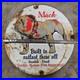 Vintage Mack Dog Truck Buses Old Us Gasoline Oil Gas Pump Enamel Porcelain Sign