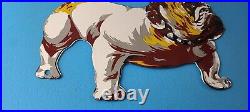 Vintage Mack Truck Sign Gas Oil Pump Bulldog Diesel Service Sign