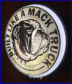 Vintage Mack Trucks 18 Backlit LED Lighted Sign