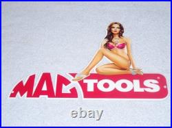 Vintage Mag Tools Gorgeous Woman On Logo 12 Metal Gasoline Oil Advertising Sign Vintage Mag Tools Gorgeous Woman On Logo 12 Metal Gasoline Oil Advertising Sign