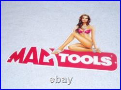 Vintage Mag Tools Gorgeous Woman On Logo 12 Metal Gasoline Oil Advertising Sign Vintage Mag Tools Gorgeous Woman On Logo 12 Metal Gasoline Oil Advertising Sign