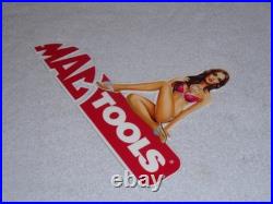 Vintage Mag Tools Gorgeous Woman On Logo 12 Metal Gasoline Oil Advertising Sign Vintage Mag Tools Gorgeous Woman On Logo 12 Metal Gasoline Oil Advertising Sign