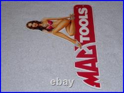 Vintage Mag Tools Gorgeous Woman On Logo 12 Metal Gasoline Oil Advertising Sign Vintage Mag Tools Gorgeous Woman On Logo 12 Metal Gasoline Oil Advertising Sign