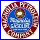 Vintage Magnolia Gasoline Porcelain Sign Gas Station Pump Motor Oil Service