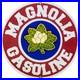 Vintage Magnolia Gasoline Porcelain Sign Gas Station Pump Motor Oil Service