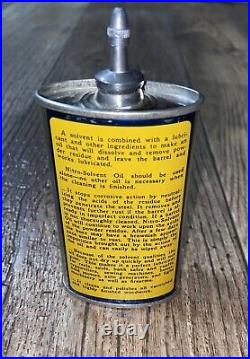 Vintage Marble's Oil Can Handy Oiler with Camping Graphics Lead Top Gun Hunting