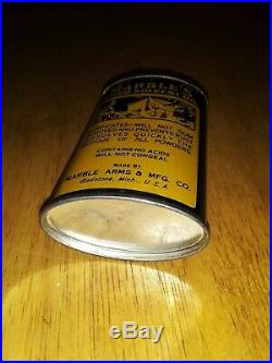 Vintage Marbles Handy Oiler Gun oil tin can Camping household oil