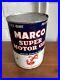 Vintage Marco Super Motor Oil Maritime Oil Company Houston Texas 1 qt Oil Can