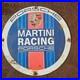 Vintage Martini Racing Porsch Gasoline Oil Gas Pump Enamel Porcelain Sign