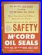 Vintage McCord Automotive Oil Seals Advertising Gas Station Cabinet Metal