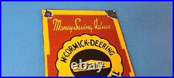 Vintage Mccormick Deering Porcelain International Service Station Gas Oil Sign