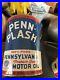 Vintage Metal PENN Flash MOTOR OIL 1-Quart Can Empty Crystal Penn