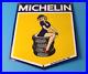 Vintage Michelin Tires Sign Gas Oil Pump Plate Sign Chevron Service Sign