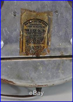 Vintage Mid 20thC, Metal Amalie Pennsylvania Motor Oil Advertising Wall Clock NR