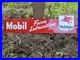 Vintage Mobil Farm Lubrication Porcelain Gas Sign Mobiloil Mobilgas 24x 6