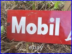 Vintage Mobil Farm Lubrication Porcelain Gas Sign Mobiloil Mobilgas 24x 6 Vintage Mobil Farm Lubrication Porcelain Gas Sign Mobiloil Mobilgas 24x 6