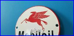 Vintage Mobil Gasoline Porcelain Gas Oil Service Station Pump 6 Pegasus Sign