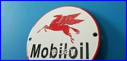 Vintage Mobil Gasoline Porcelain Gas Oil Service Station Pump 6 Pegasus Sign