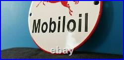 Vintage Mobil Gasoline Porcelain Gas Oil Service Station Pump 6 Pegasus Sign