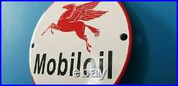 Vintage Mobil Gasoline Porcelain Gas Oil Service Station Pump 6 Pegasus Sign