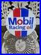 Vintage Mobil Racing Oil Gasoline Porcelain Sign Gas Station Pump Plate 12