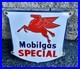 Vintage Mobil Sign Pegasus Mobilgas Gas Motor Oil Pump Service Porcelain Sign