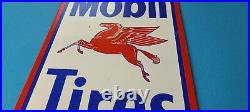 Vintage Mobil Tires Pegasus Porcelain Pegasus Service Station Gasoline Oil Sign