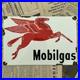 Vintage Mobilgas Pegasus Oil Pump 8x12 Inches Porcelain Enamel Sign