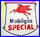 Vintage Mobilgas Special Porcelain Sign Dealership Gas Mobil Motor Oil Peggy Gas