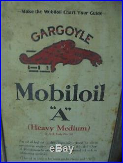 Vintage Mobiloil Gargoyle Oil Can, Mobiloil 5 Gallon Can