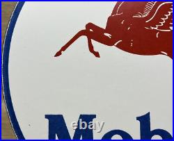 Vintage Mobiloil Porcelain Sign Dealership Gas Station Mobil Motor Oil Peggy Vintage Mobiloil Porcelain Sign Dealership Gas Station Mobil Motor Oil Peggy
