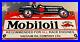 Vintage Mobiloil Porcelain Sign Gas Station Pump Plate Mobil Motor Oil Gargoyle