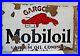 Vintage Mobiloil Vacuum Oil Company Porcelain Enamel Sign Gargoyle Brand Rare #2
