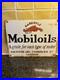 Vintage Mobiloils Vacuum Oil Company Gargoyle Enamel Advertising Sign