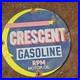 Vintage Moon Crescent RPM Gasoline Oil Gas Pump Enamel Porcelain Sign