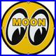 Vintage Moon Racing Porcelain Dealership Sign Sales Service Motor Oil Gas