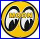 Vintage Moon Racing Porcelain Dealership Sign Sales Service Motor Oil Gas