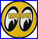 Vintage Moon Racing Porcelain Sign Dealership Gas Station Motor Oil Hot Rod
