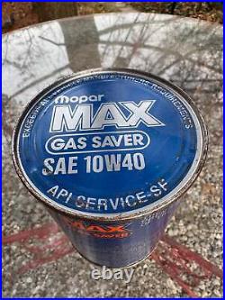 Vintage Mopar Oil Can Max Gas Saver Full