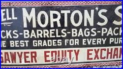 Vintage Morton's Salt Porcelain Enamel Sign