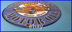 Vintage Motor Oil Porcelain Sign Brunswick Sign Gasoline Pump Plate Sign