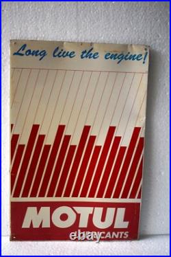 Vintage Motul Lubricants oil Advertising Tin Sign For Long Life Motor Engine1
