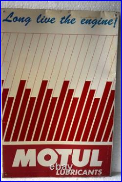 Vintage Motul Lubricants oil Advertising Tin Sign For Long Life Motor Engine1